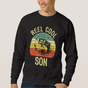 Sudadera Hijo genial de pesca Hombres niños pesca Retro