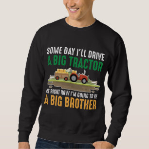 Sudadera Hijo hermano pequeño tractor gráfico hermano grand