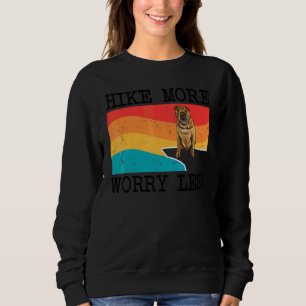 Sudadera Hike Más Preocúpate Menos Shar Pei Chino Gráfico H