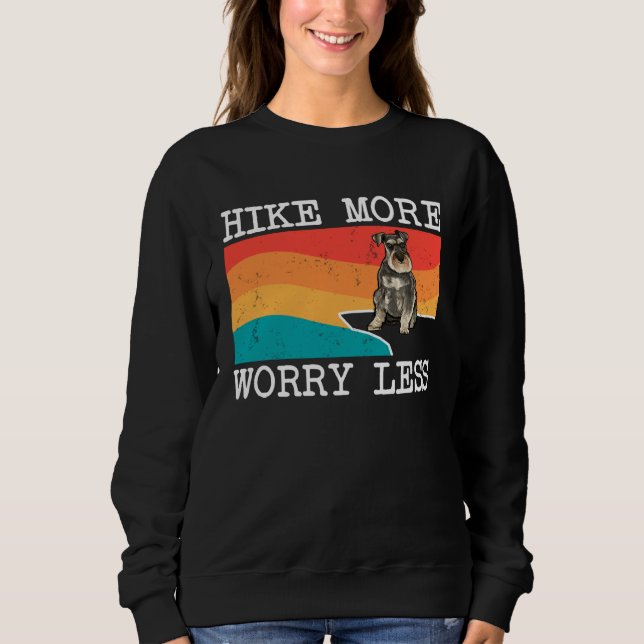 Sudadera Hike More Worry Less Miniature Schnauzer Graphic H (Anverso)
