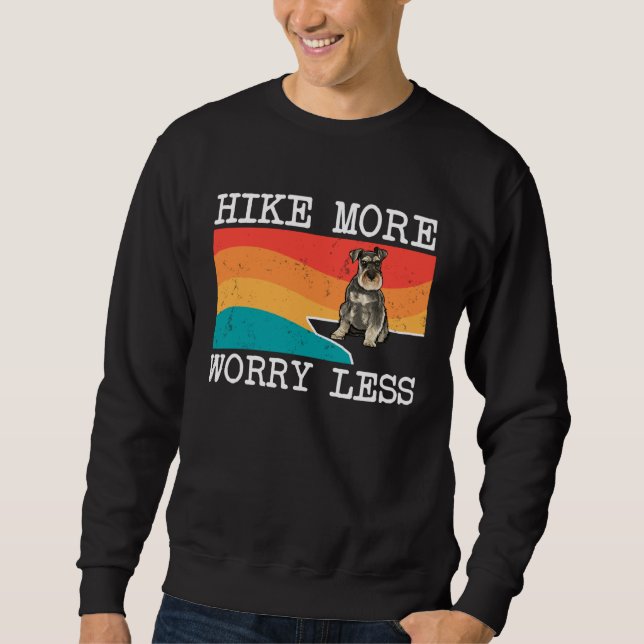 Sudadera Hike More Worry Less Miniature Schnauzer Graphic H (Anverso)