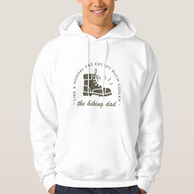 Sudadera Hiking dad funny hiker father (Anverso)