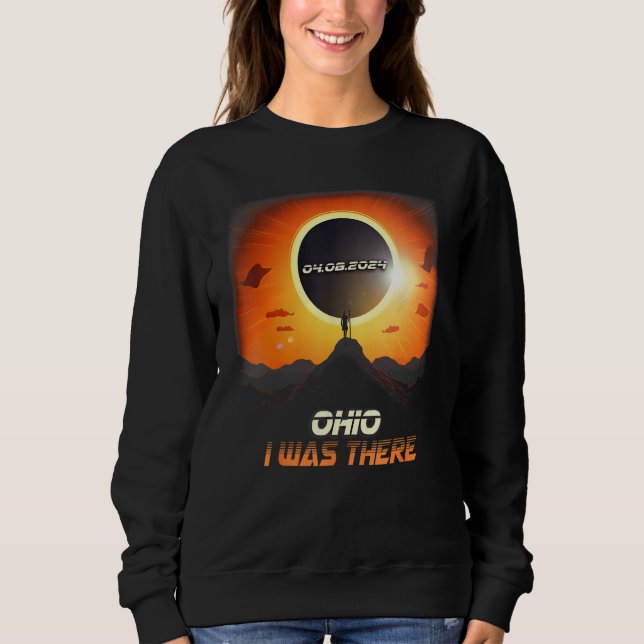 Sudadera Hiking Outdoors Total Solar Eclipse 2024 Ohio (Anverso)