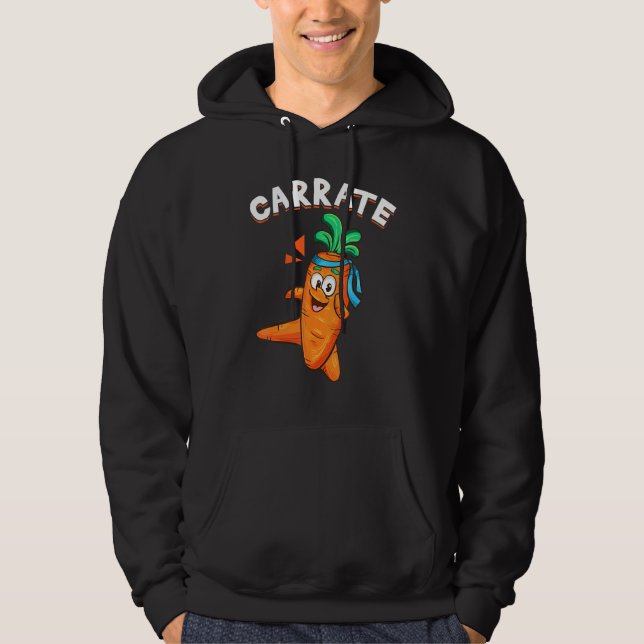 Sudadera Hilarious Veggie Vegetable Pun Carrate Karate Carr (Anverso)