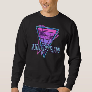 Sudadera Hilton Head Island Vacation Vaporwave Aestthetic