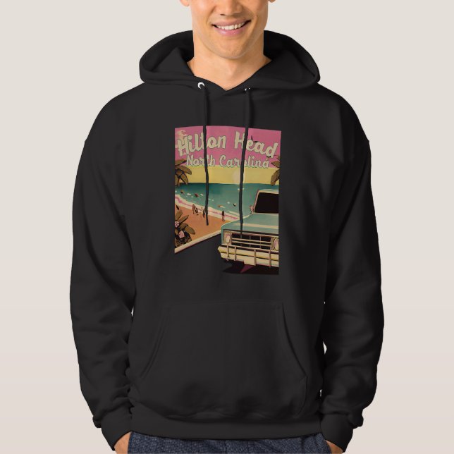 Sudadera Hilton Head Retro Beach Vacation Souvenir Hilton H (Anverso)