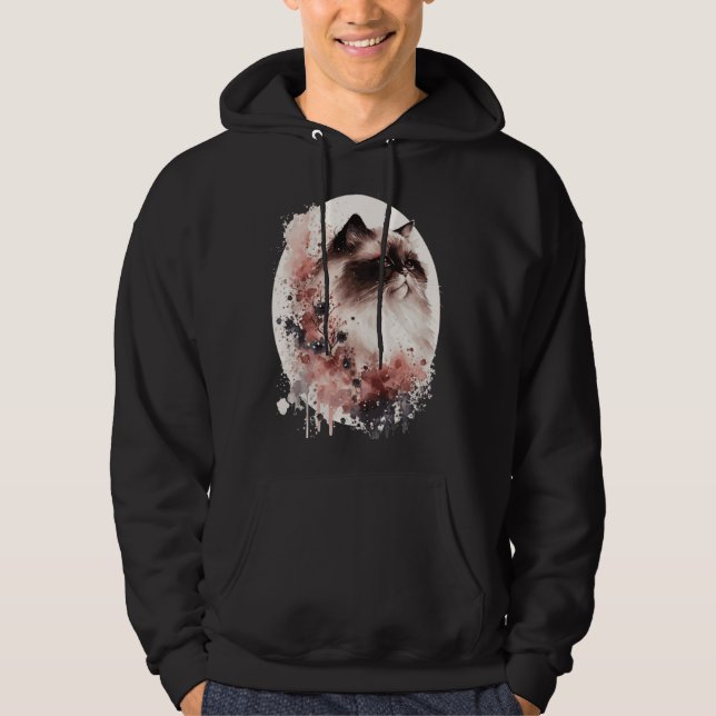 Sudadera Himalayan Cat Cherry Blossom Japanese Sakura (Anverso)
