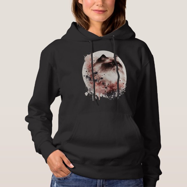 Sudadera Himalayan Cat Cherry Blossom Japanese Sakura (Anverso)