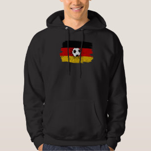 Sudadera Hinchas alemanes de fútbol de bandera de Alemania