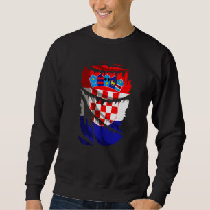 Sudadera Hinchas De Fútbol De La Bandera De Croacia País De