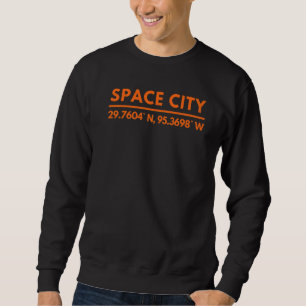 Sudadera Hinchas De Houston Tx Latitude Y Ciudad Espacial D