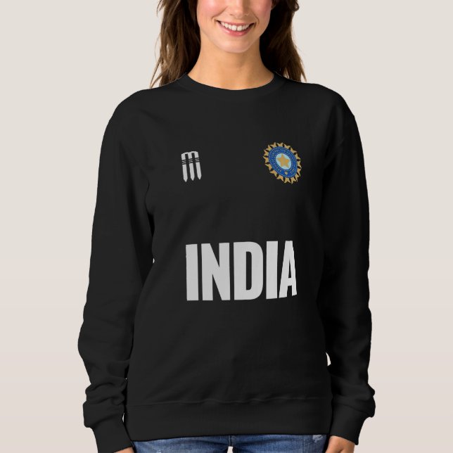 Sudadera Hinchas indios de cricket apoyan a los indios de J (Anverso)