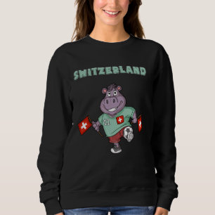 Sudadera Hinchas suizos Suiza Hippo