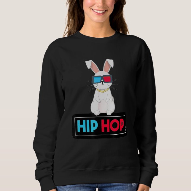 Sudadera Hip Hop Bunny Toddler Easter Bunny Rap 2 (Anverso)