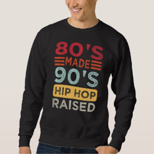Sudadera Hip Hop cita a 80's Hop de Hip Hop levantado retro