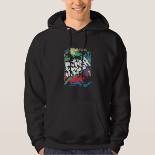 Sudadera Hip Hop Fresco Años 80 90s Old School Camuflaje Ra