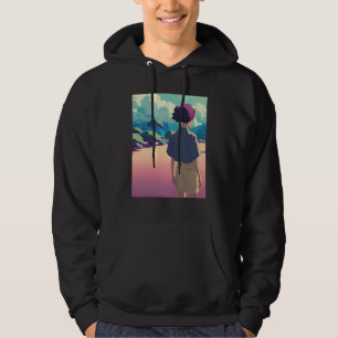 Sudadera Hip hop lo fi estética chillhop relajante