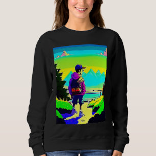 Sudadera Hip hop lo fi estética chillhop relajante lofi
