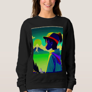 Sudadera Hip hop lo fi relajante chillhop ritmos lofi estét