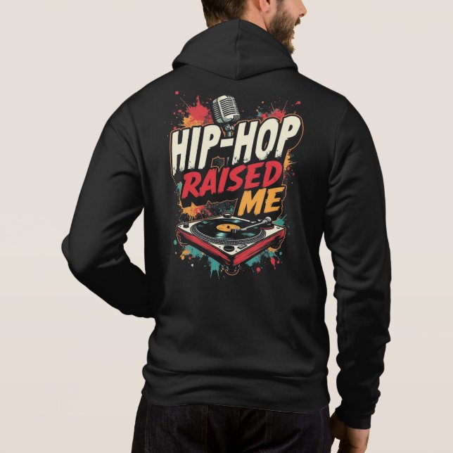 Sudadera Hip-Hop me elevó - Diseño de Rap Urbano (Reverso)