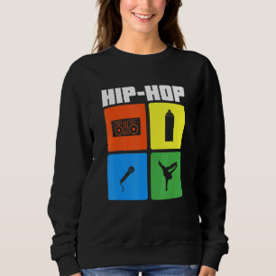 Sudadera Hip Hop Música Old Retro School Rap Dj