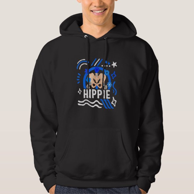 Sudadera Hip Surgery Hippie Floral Bionic Broken Hip Replac (Anverso)