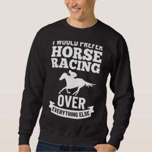 Sudadera Hípica Caballo De La Carreras De La Pista Del Caba