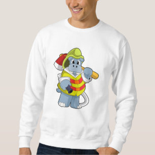 Sudadera Hipo como bombero con hacha