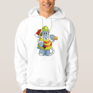 Sudadera Hipo como bombero con hacha
