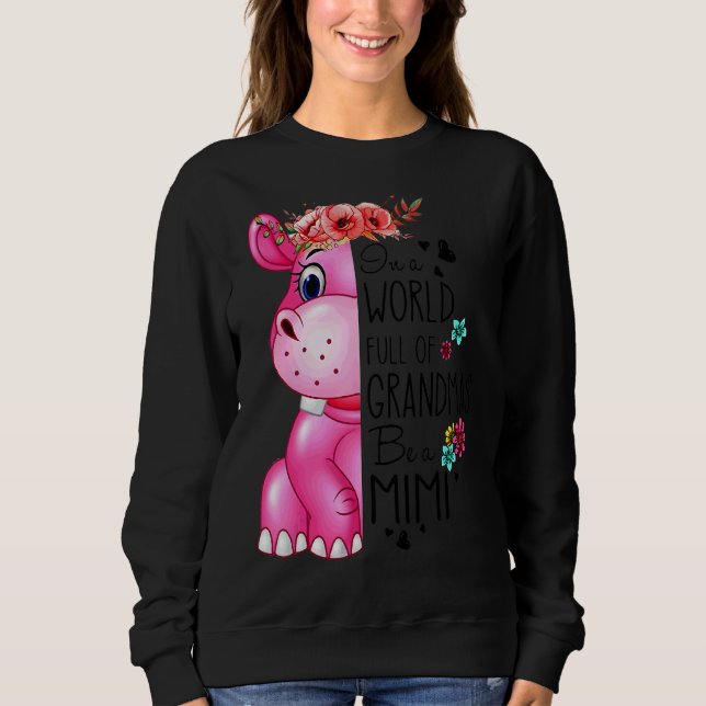 Sudadera Hipo Cuto Original En Un Mundo Lleno De Abuelitos (Anverso)