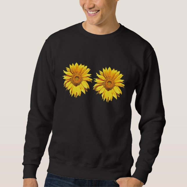 Sudadera Hippie Costume Pechos Bikini El verano del girasol (Anverso)