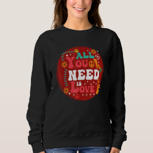 Sudadera Hippie Días Amor Y Paz Todo Lo Que Necesitamos Un