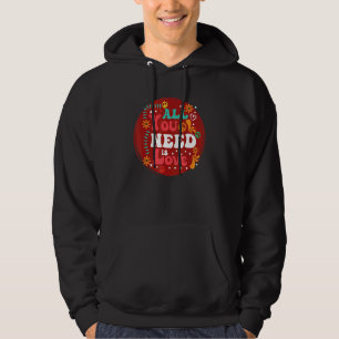 Sudadera Hippie Días Amor Y Paz Todo Lo Que Necesitamos Un 