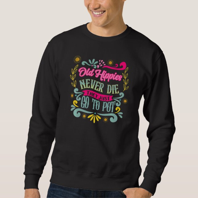 Sudadera Hippie Flor Paz Amor Feliz Alma (Anverso)