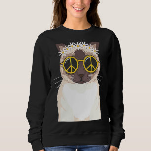 Sudadera Hippie gato alma hippie amor paz