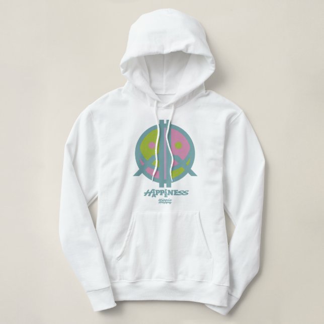 Sudadera Hippie Happiness ICON HIppie Happy by Masanser (Diseño del anverso)