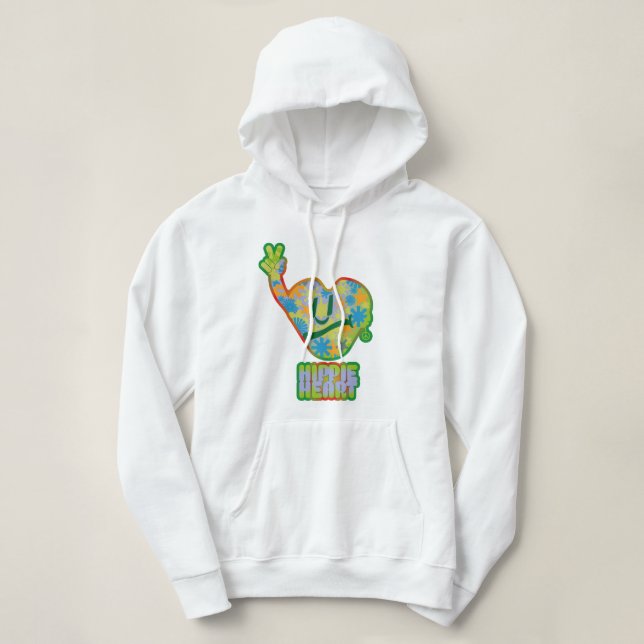 Sudadera Hippie Heart ICON 2024 BY MASANSER (Diseño del anverso)
