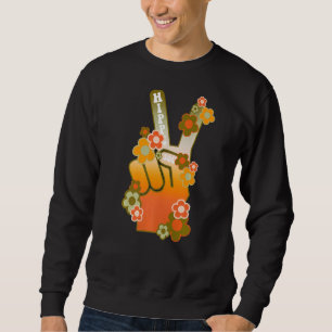 Sudadera Hippie hippie retro floral Soul Peace Groovy Hippi