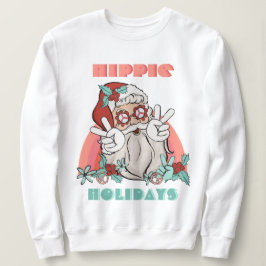 Sudadera Hippie Holidays Navidades Groovy Santa Claus