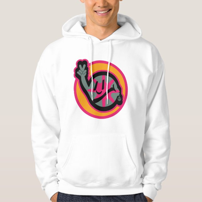Sudadera HIPPIE ICON flowers FACE 2023 BY MASANSER (Anverso)