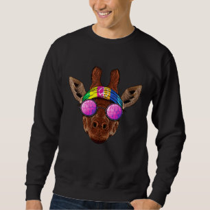 Sudadera Hippie jirafa ama a animal hippie de 70 años
