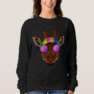 Sudadera Hippie jirafa ama a animal hippie de 70 años