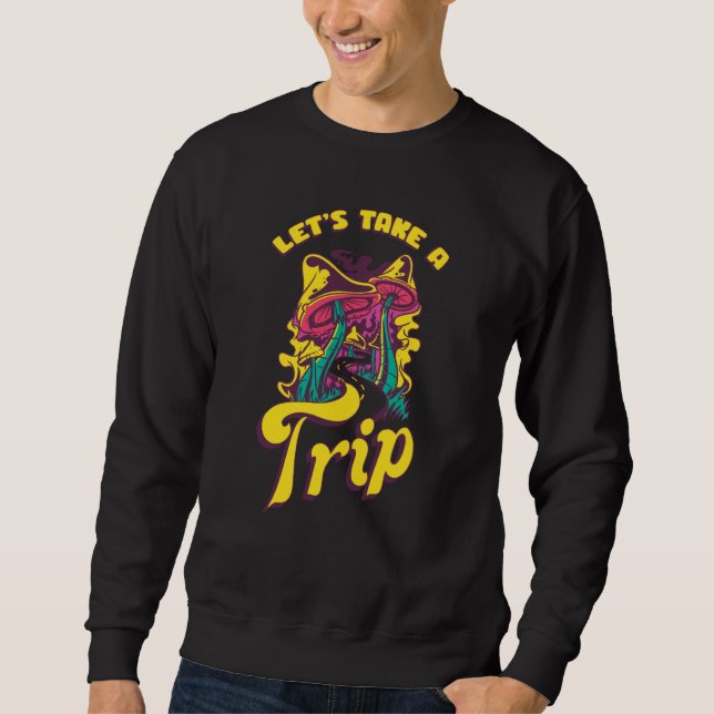 Sudadera Hippie Mushrooms Plants Forest Weird Mountains  Pi (Anverso)