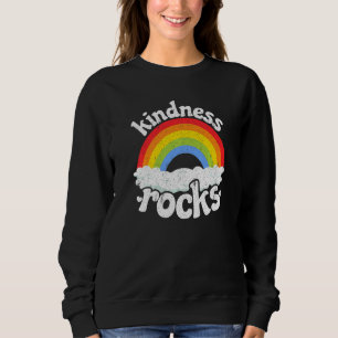 Sudadera Hippie Retro Antiviolencia Maestra Arcoíris Amabil