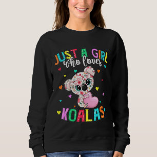 Sudadera Hippie, sólo un Chica que ama el Vintage de Koalas