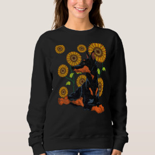 Sudadera Hippie Sunflower Dog Mascota propietario Animal Fl