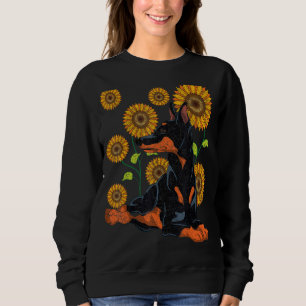 Sudadera Hippie Sunflower Dog Mascota propietario Animal Fl