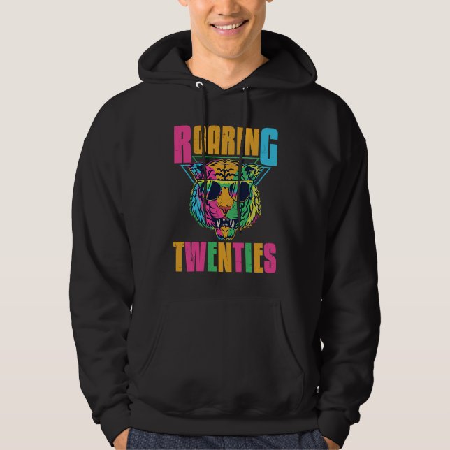 Sudadera Hippie Tiger Roaring 20s Twenties Animal (Anverso)