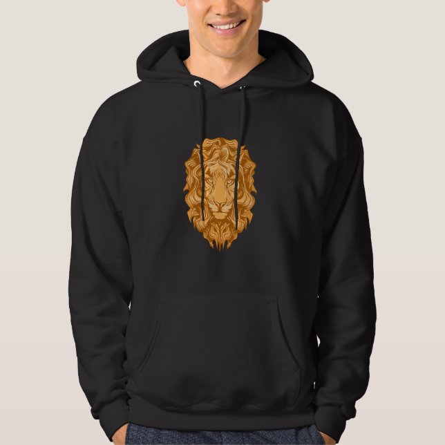Sudadera Hippie Vintage Lion (Anverso)