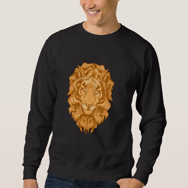 Sudadera Hippie Vintage Lion (Anverso)